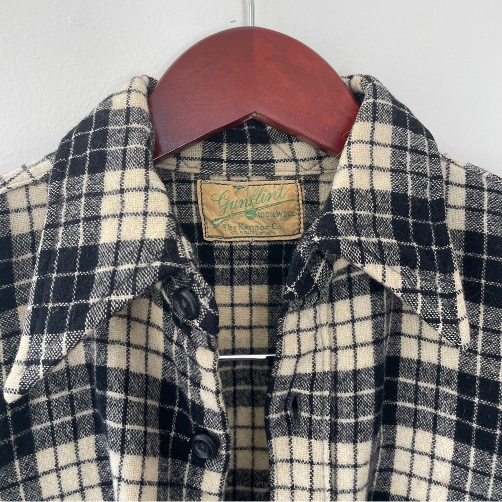 Vintage Wool shirt made in USA, sz 15 mens or sm ladies
